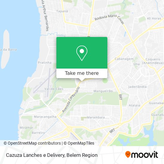 Cazuza Lanches e Delivery map