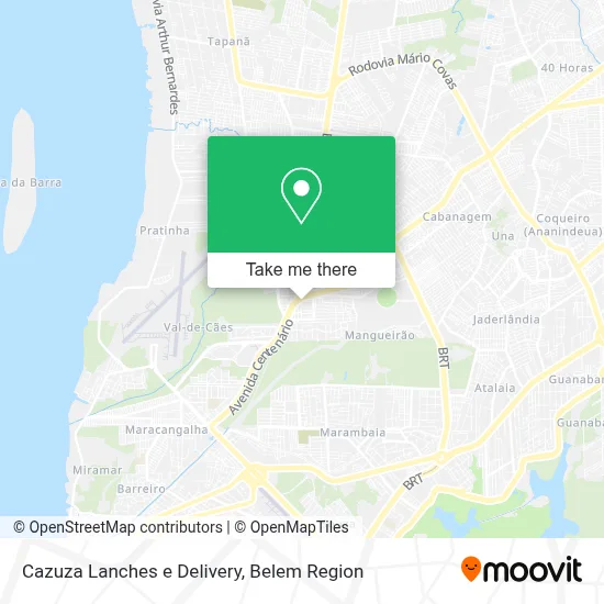 Cazuza Lanches e Delivery map