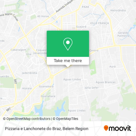 Pizzaria e Lanchonete do Braz map