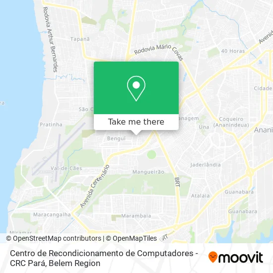 Centro de Recondicionamento de Computadores - CRC Pará map