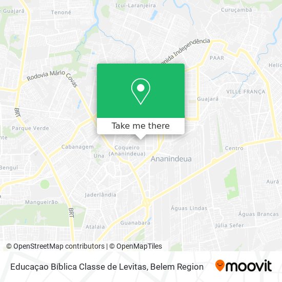Mapa Educaçao Bíblica Classe de Levitas
