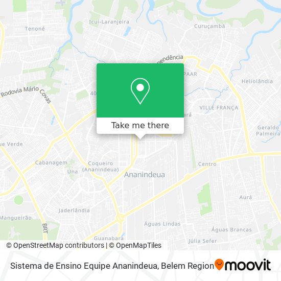 Sistema de Ensino Equipe Ananindeua map