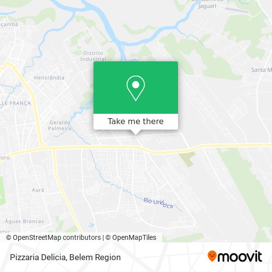 Mapa Pizzaria Delicia