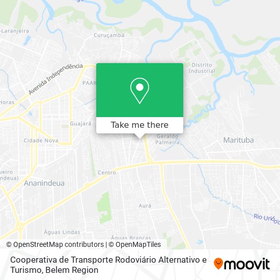 Cooperativa de Transporte Rodoviário Alternativo e Turismo map