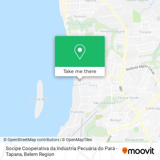 Socipe Cooperativa da Indústria Pecuária do Pará - Tapana map
