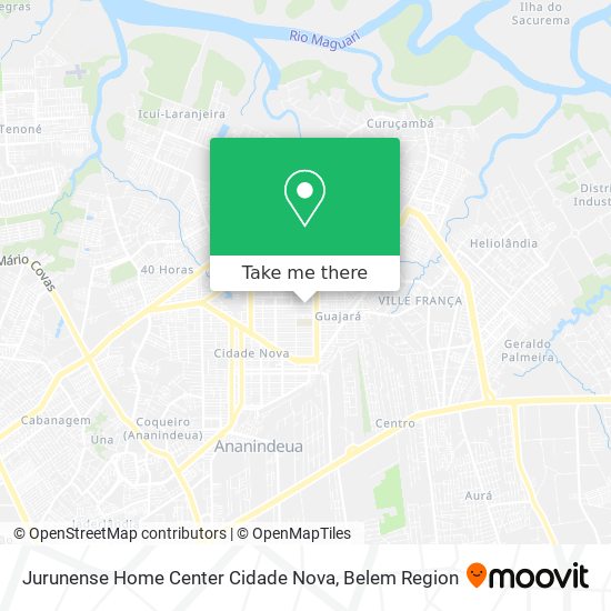 Jurunense Home Center Cidade Nova map