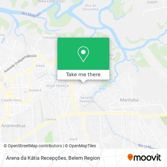 Arena da Kátia Recepções map