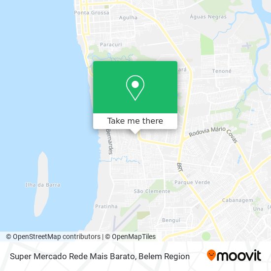 Super Mercado Rede Mais Barato map