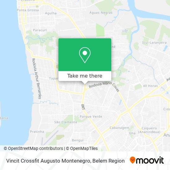 Vincit Crossfit Augusto Montenegro map