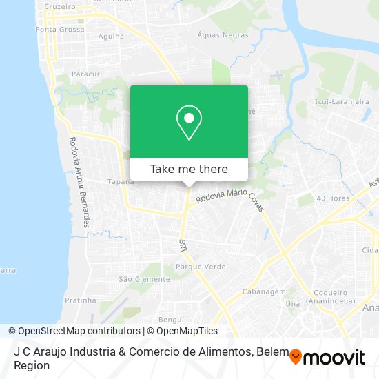 J C Araujo Industria & Comercio de Alimentos map