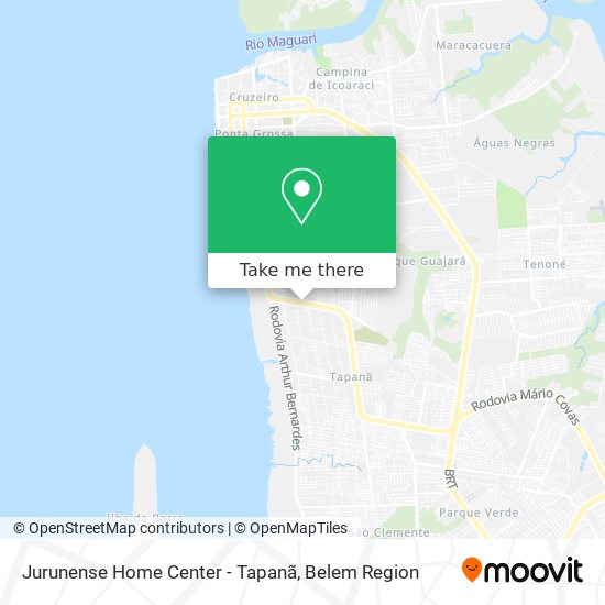 Jurunense Home Center - Tapanã map