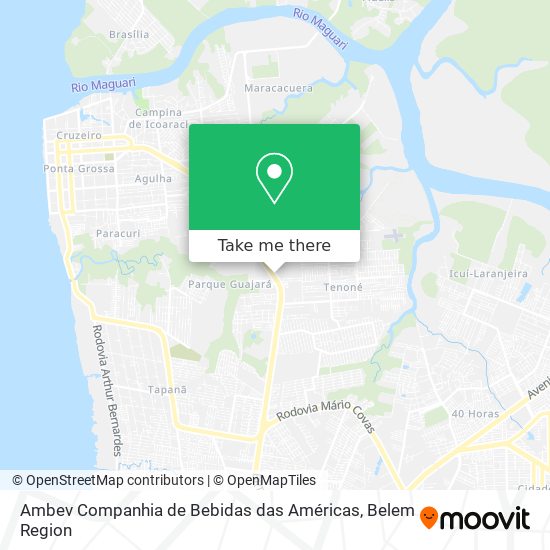 Mapa Ambev Companhia de Bebidas das Américas