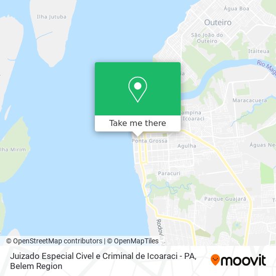 Juizado Especial Civel e Criminal de Icoaraci - PA map