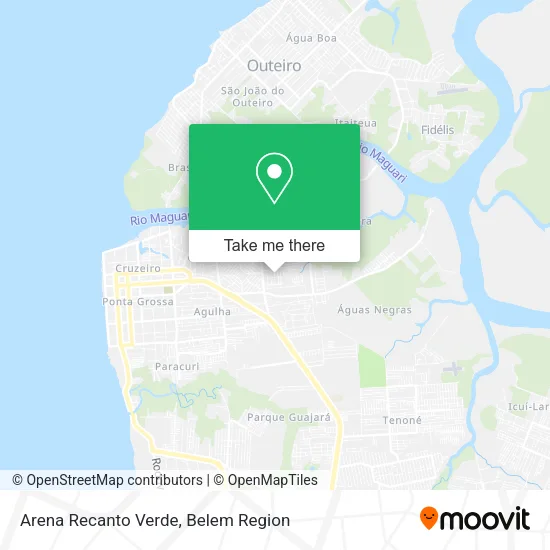 Arena Recanto Verde map