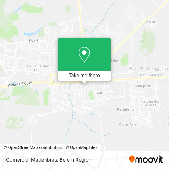 Comercial Madefibras map