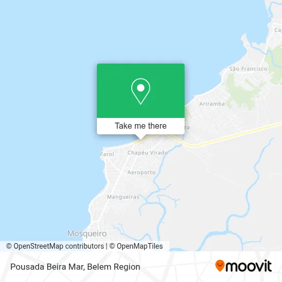 Pousada Beira Mar map