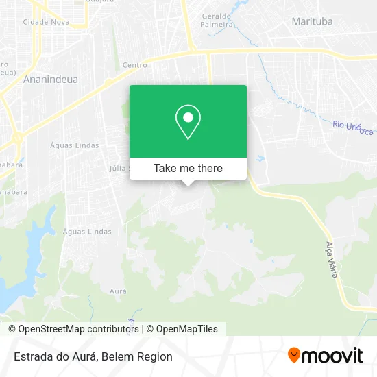 Estrada do Aurá map
