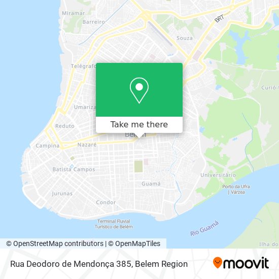 Rua Deodoro de Mendonça 385 map