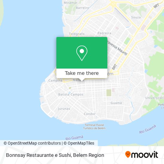 Mapa Bonnsay Restaurante e Sushi