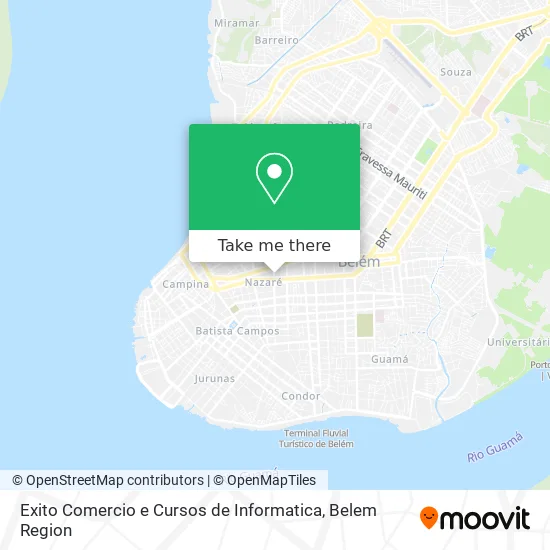 Exito Comercio e Cursos de Informatica map