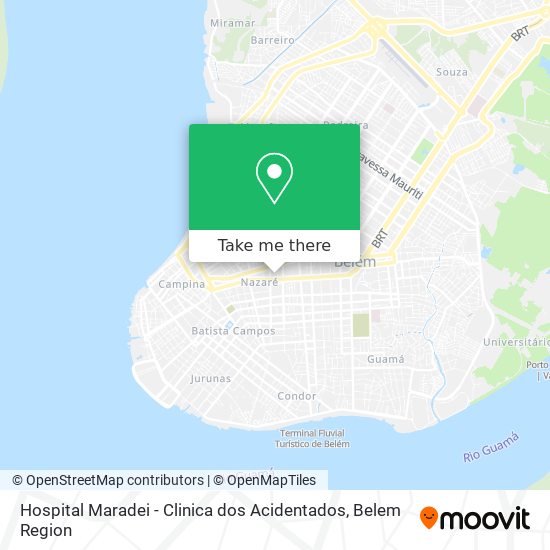 Hospital Maradei - Clinica dos Acidentados map
