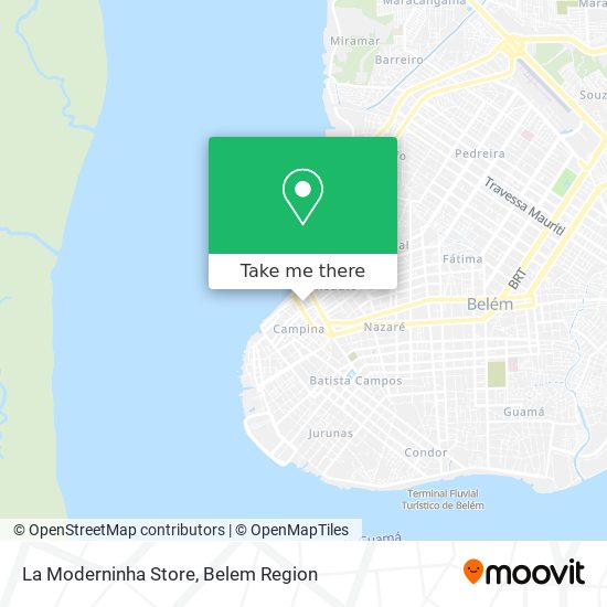 La Moderninha Store map