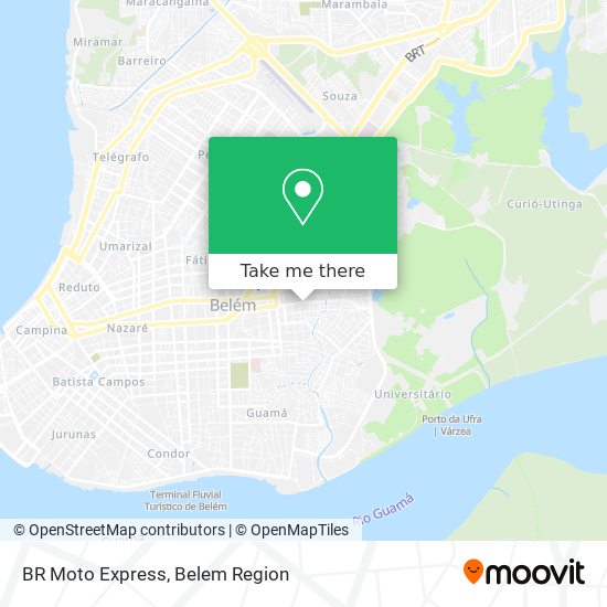 BR Moto Express map
