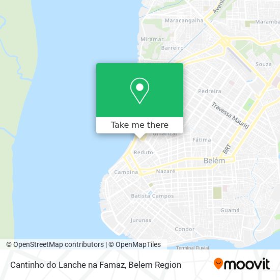 Cantinho do Lanche na Famaz map