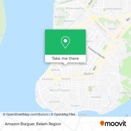 Amazon Burguer map