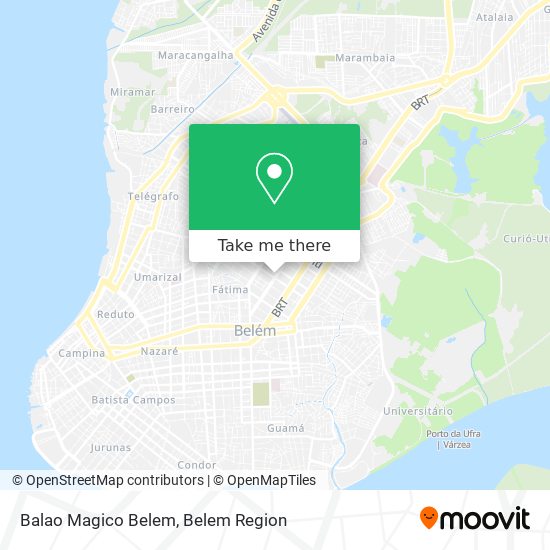 Balao Magico Belem map