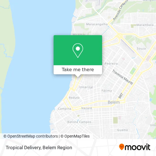 Tropical Delivery map