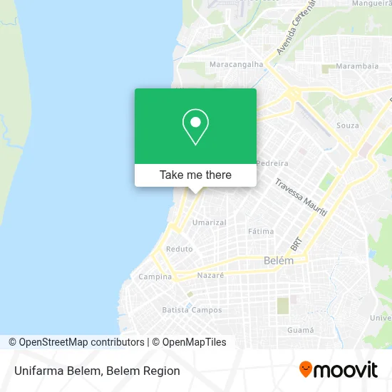 Unifarma Belem map