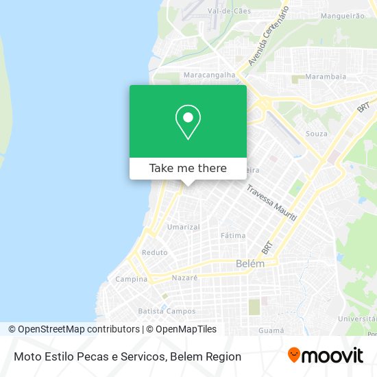 Mapa Moto Estilo Pecas e Servicos