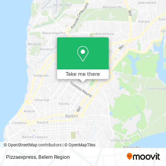 Pizzaexpress map