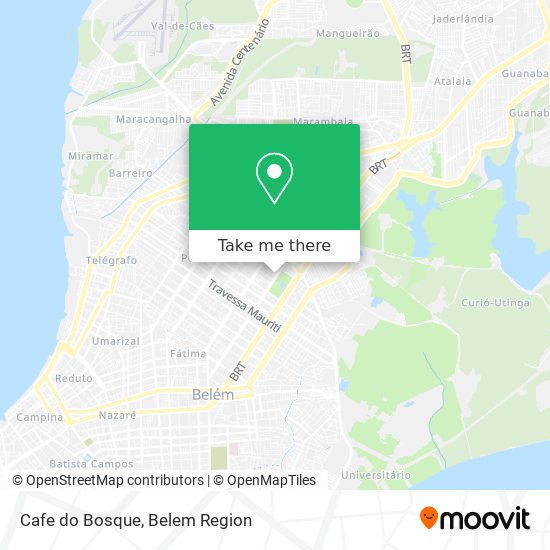Mapa Cafe do Bosque