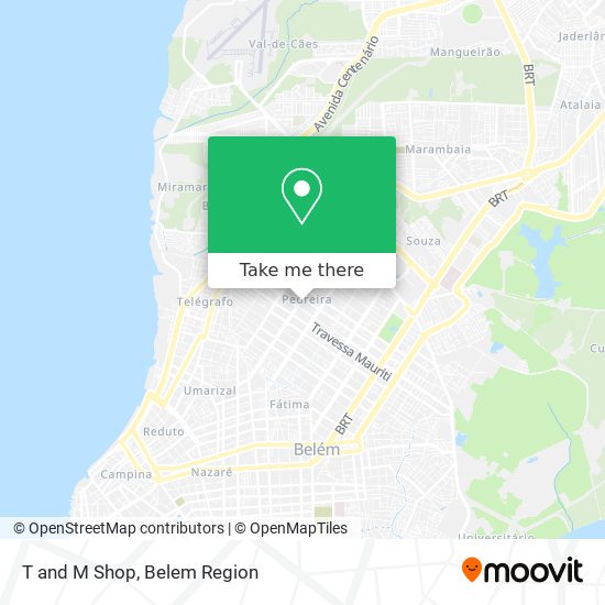 T and M Shop map