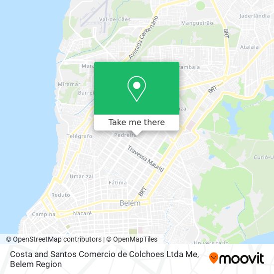 Costa and Santos Comercio de Colchoes Ltda Me map