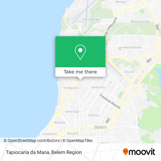 Tapiocaria da Mana map