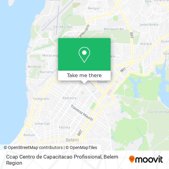 Ccap Centro de Capacitacao Profissional map