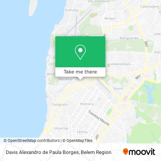 Davis Alexandro de Paula Borges map