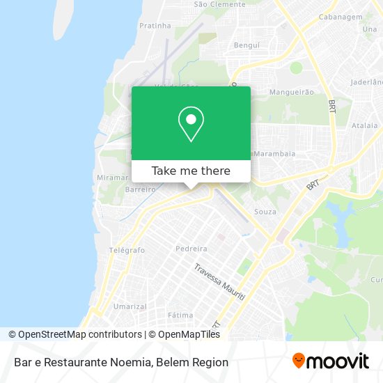 Mapa Bar e Restaurante Noemia
