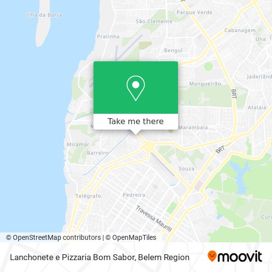 Lanchonete e Pizzaria Bom Sabor map
