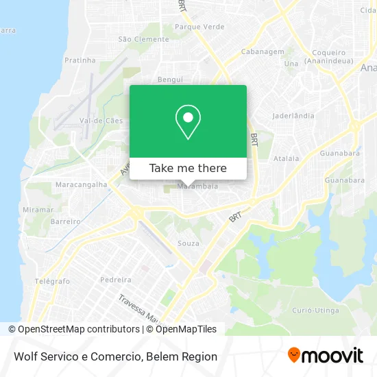 Wolf Servico e Comercio map