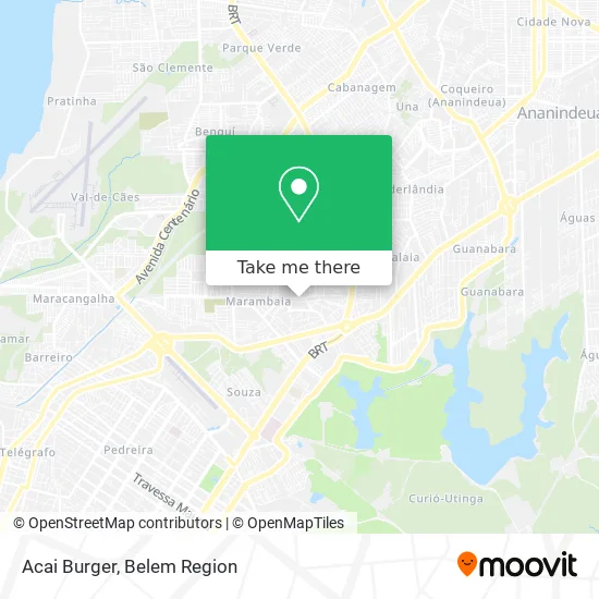 Acai Burger map