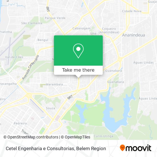 Mapa Cetel Engenharia e Consultorias