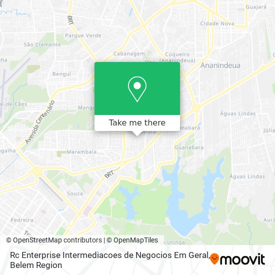 Mapa Rc Enterprise Intermediacoes de Negocios Em Geral