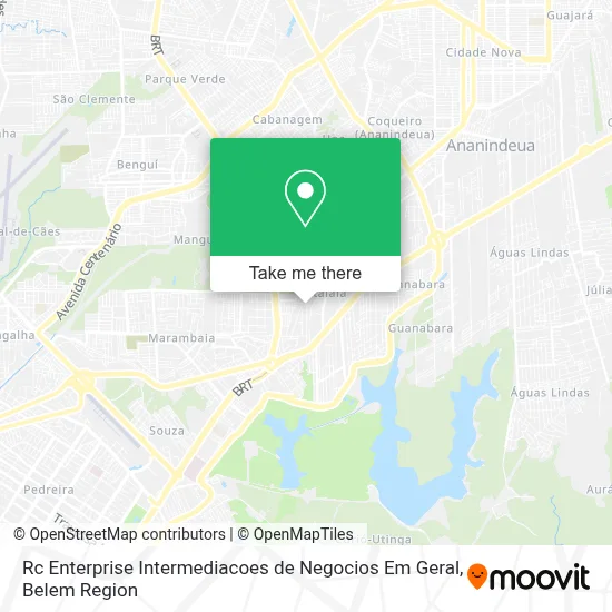 Rc Enterprise Intermediacoes de Negocios Em Geral map