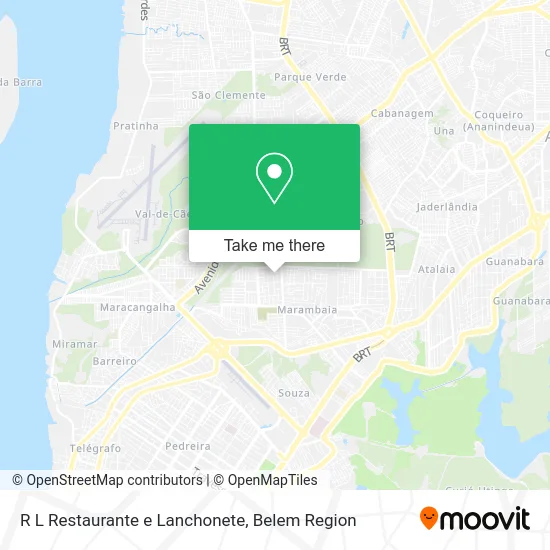 R L Restaurante e Lanchonete map