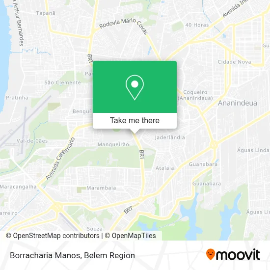 Borracharia Manos map