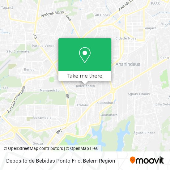 Deposito de Bebidas Ponto Frio map